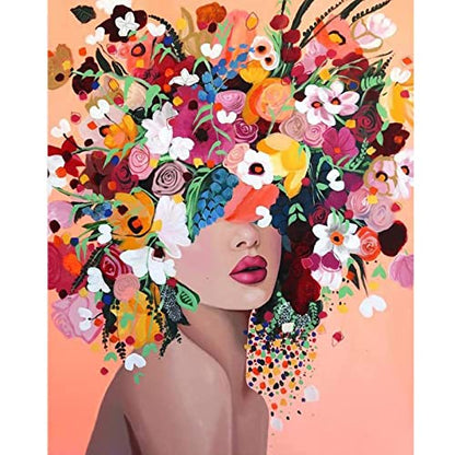 Woman Flower | Diamond Painting