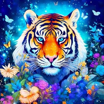 Tiger Blue Eyes | Diamond Painting