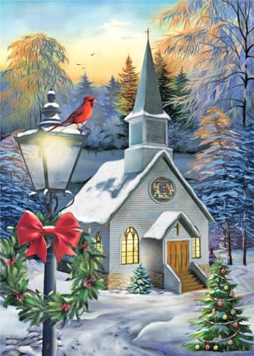 Cardinal Bird Christmas | Diamond Painting