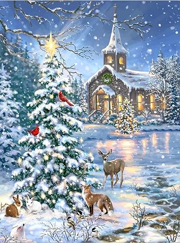 Snow Scene Christmas | Diamond Painting