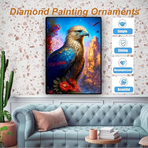 Bird With Flower | Diamond Painting