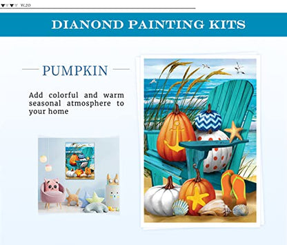 Pumpkin Beach Halloween | Diamond Painting
