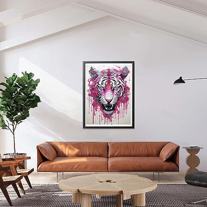 White Tiger Blue Eyes | Diamond Painting