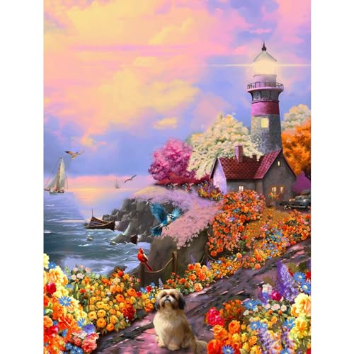 Dog Flower | Diamond Painting