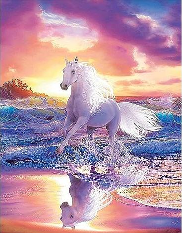 White Horse | Diamond Painting