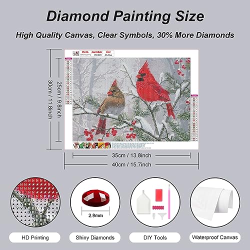 Cardinal Bird | Diamond Painting