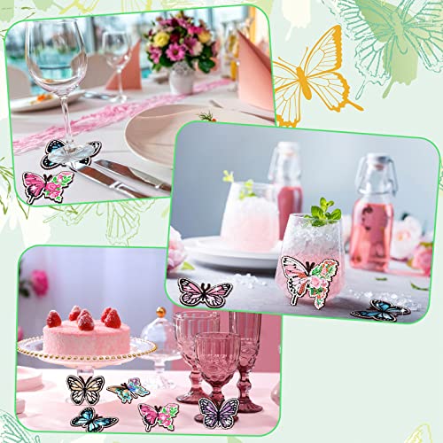 Diy 8pcs/set Butterfly Flower  Diamond Painting Coasters with Holder