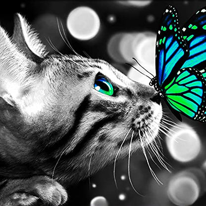 Butterfly Cat | Diamond Painting