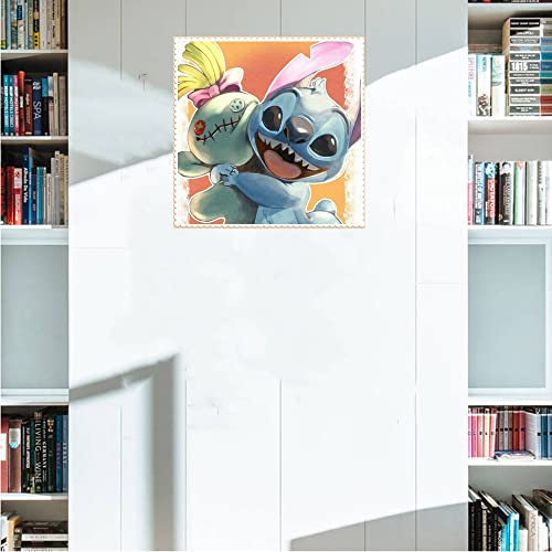 Stitch Is Holding A Doll | Diamond Painting