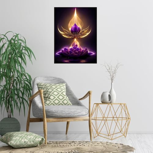 Purple Flower | Diamond Painting