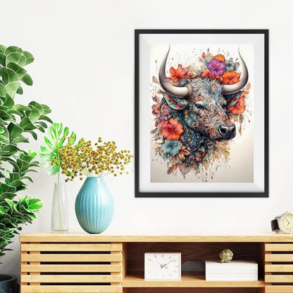 Cow Flower | Diamond Painting