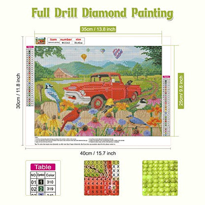 Farm Car And Flower | Diamond Painting