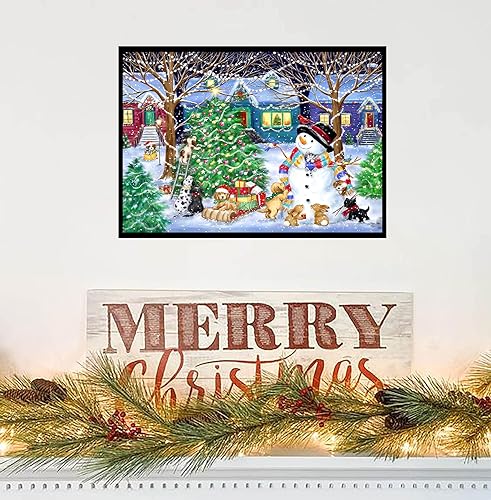 Animal Snowman Christmas | Diamond Painting