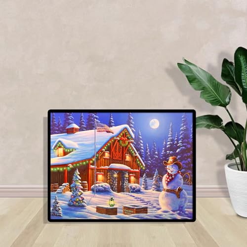 House Snowman Christmas | Diamond Painting