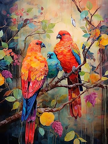 Love Birds Parrot | Diamond Painting