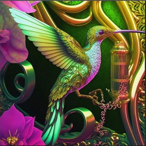 Hummingbird Flower | Diamond Painting