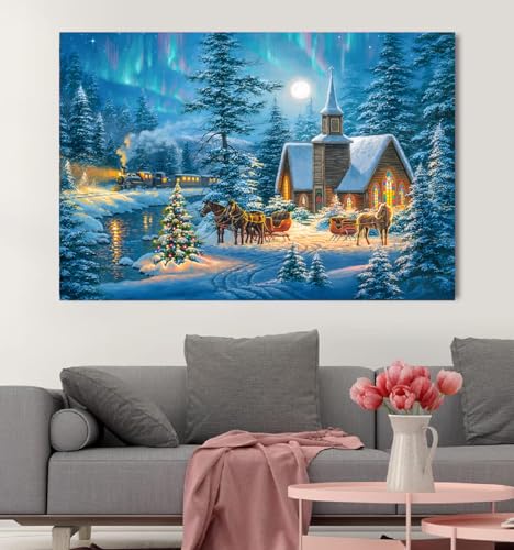 Snow Scene Christmas | Diamond Painting