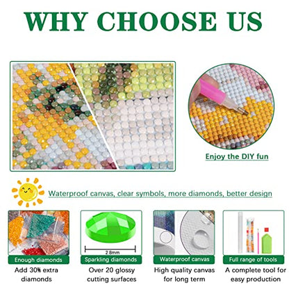 Pink Cat Flower | Diamond Painting