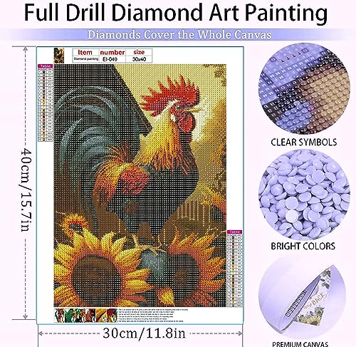 Rooster Chicken | Diamond Painting