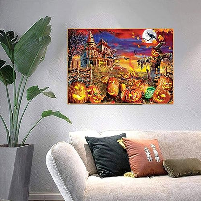 Pumpkin House Halloween | Diamond Painting