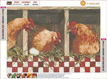 Rooster Chicken | Diamond Painting