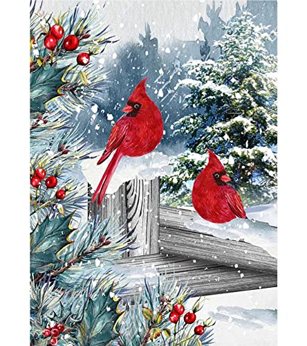 Cardinal Bird Christmas | Diamond Painting