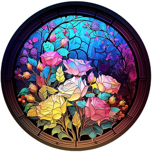 Glass Stained Flowers | Diamond Painting