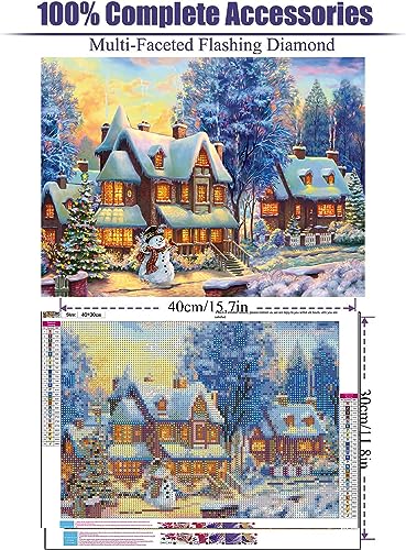 House Snowman Christmas | Diamond Painting