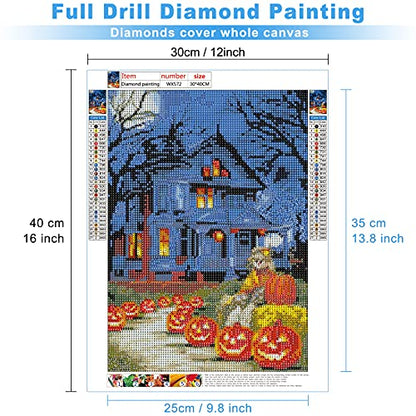 Pumpkin House Halloween | Diamond Painting