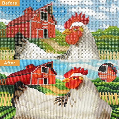Rooster Chicken | Diamond Painting