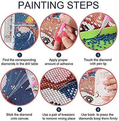 White Tiger Blue Eyes | Diamond Painting