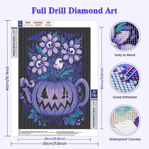 Pumpkin Flower Halloween | Diamond Painting