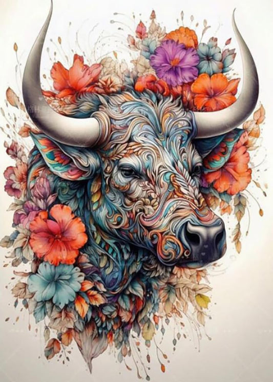 Cow Flower | Diamond Painting