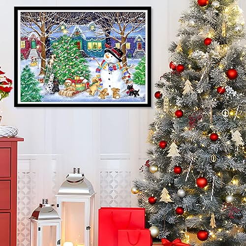 Animal Snowman Christmas | Diamond Painting