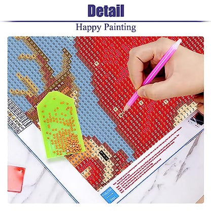 Gnome Deer Christmas | Diamond Painting