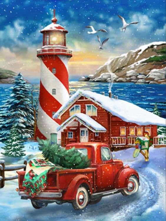 Christmas Car | Diamond Painting