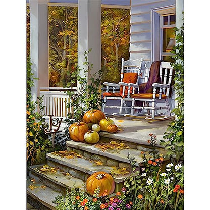 Outside The Door Flower | Diamond Painting