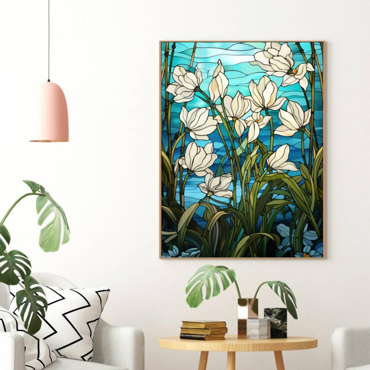 Glass Stained Flowers | Diamond Painting