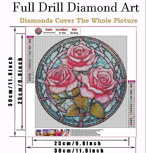 Glass Stained Flower | Diamond Painting