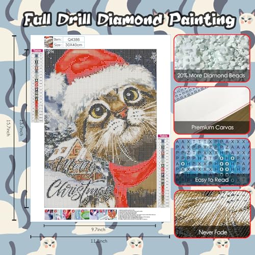 Cat Christmas | Diamond Painting