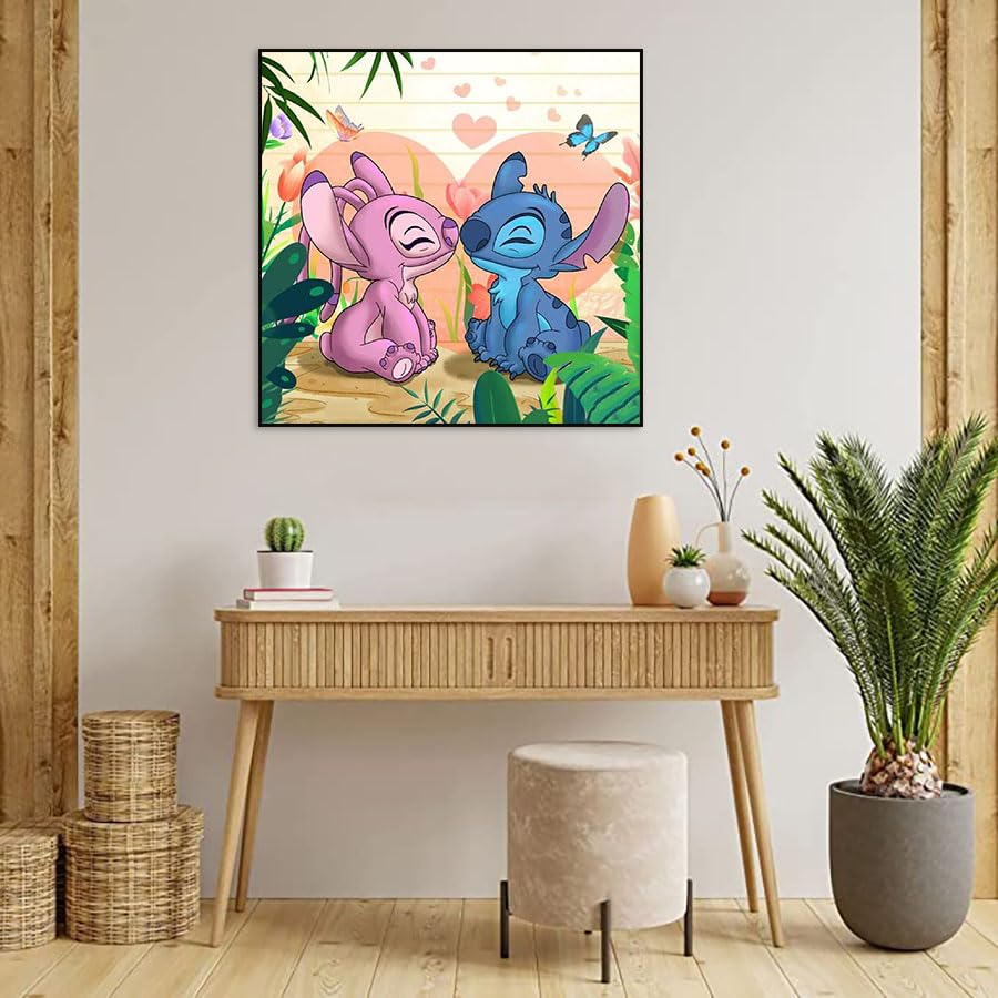 Stitch Kisses His Lover | Diamond Painting