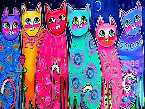 Colorful Cat | Diamond Painting