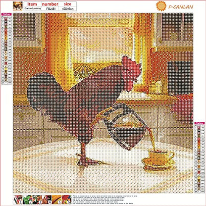 Rooster Chicken | Diamond Painting