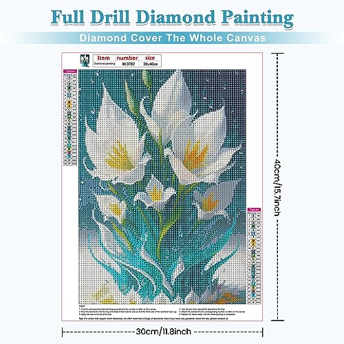 White Flower | Diamond Painting