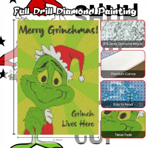 Christmas Grinch | Diamond Painting