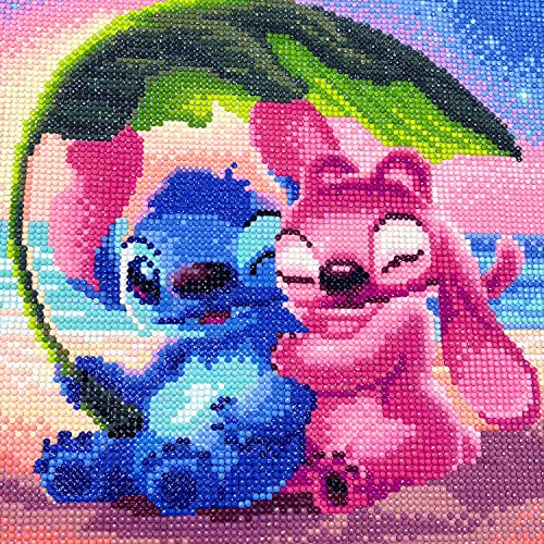 Stitch Sitting On The Beach | Diamond Painting