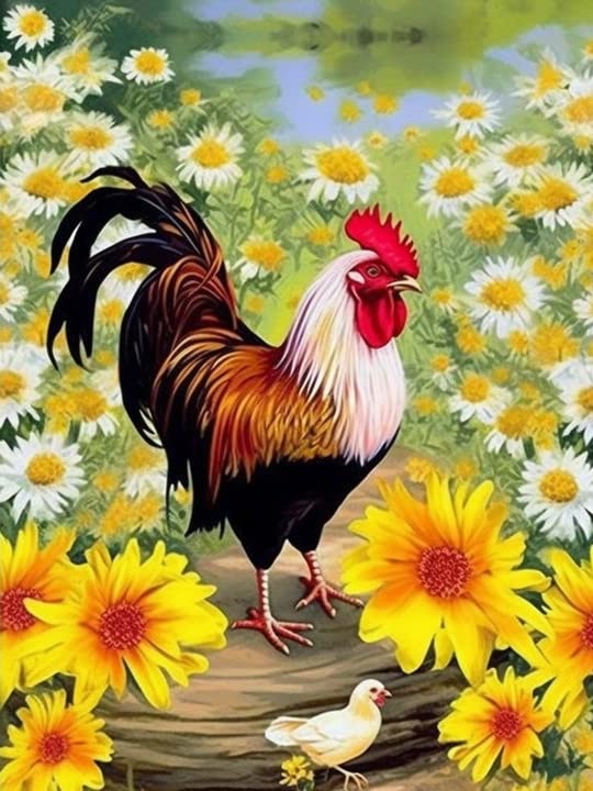 Rooster Chicken | Diamond Painting