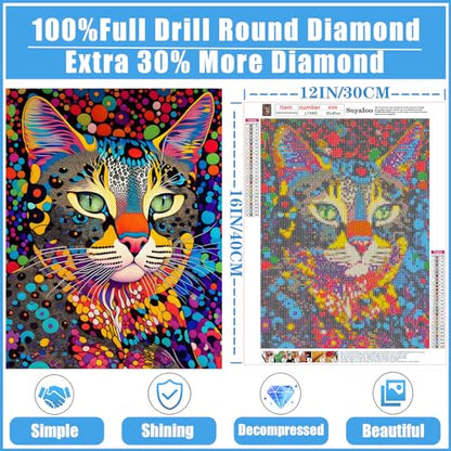 Colorful Cat | Diamond Painting