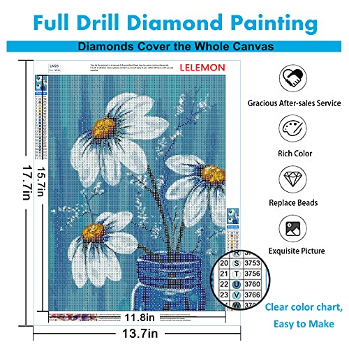 White Small Flower | Diamond Painting