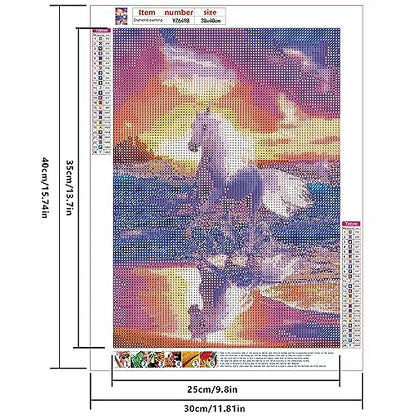 White Horse | Diamond Painting